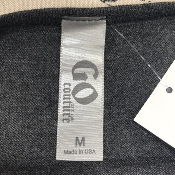 Go Couture Printed Elbow Patch High/Low Sweater - Picture 4 of 5